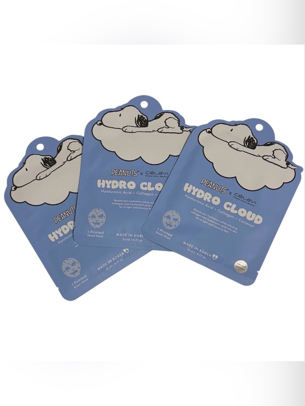 Peanuts X Celavi Hydro Cloud Face Mask